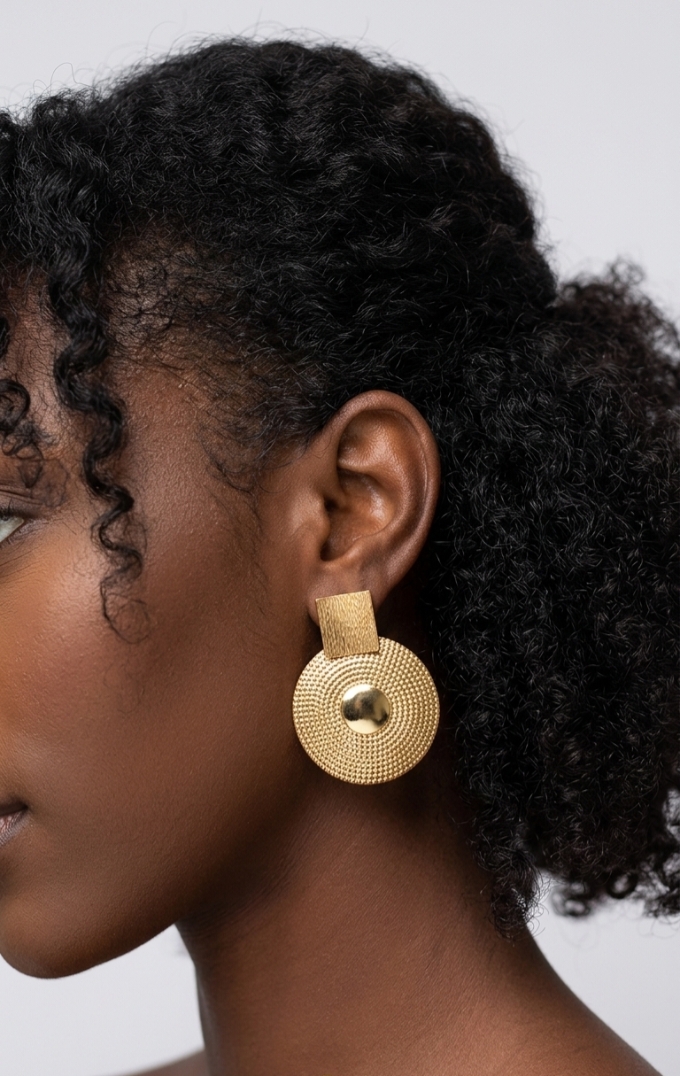 Malkia jua shield earings