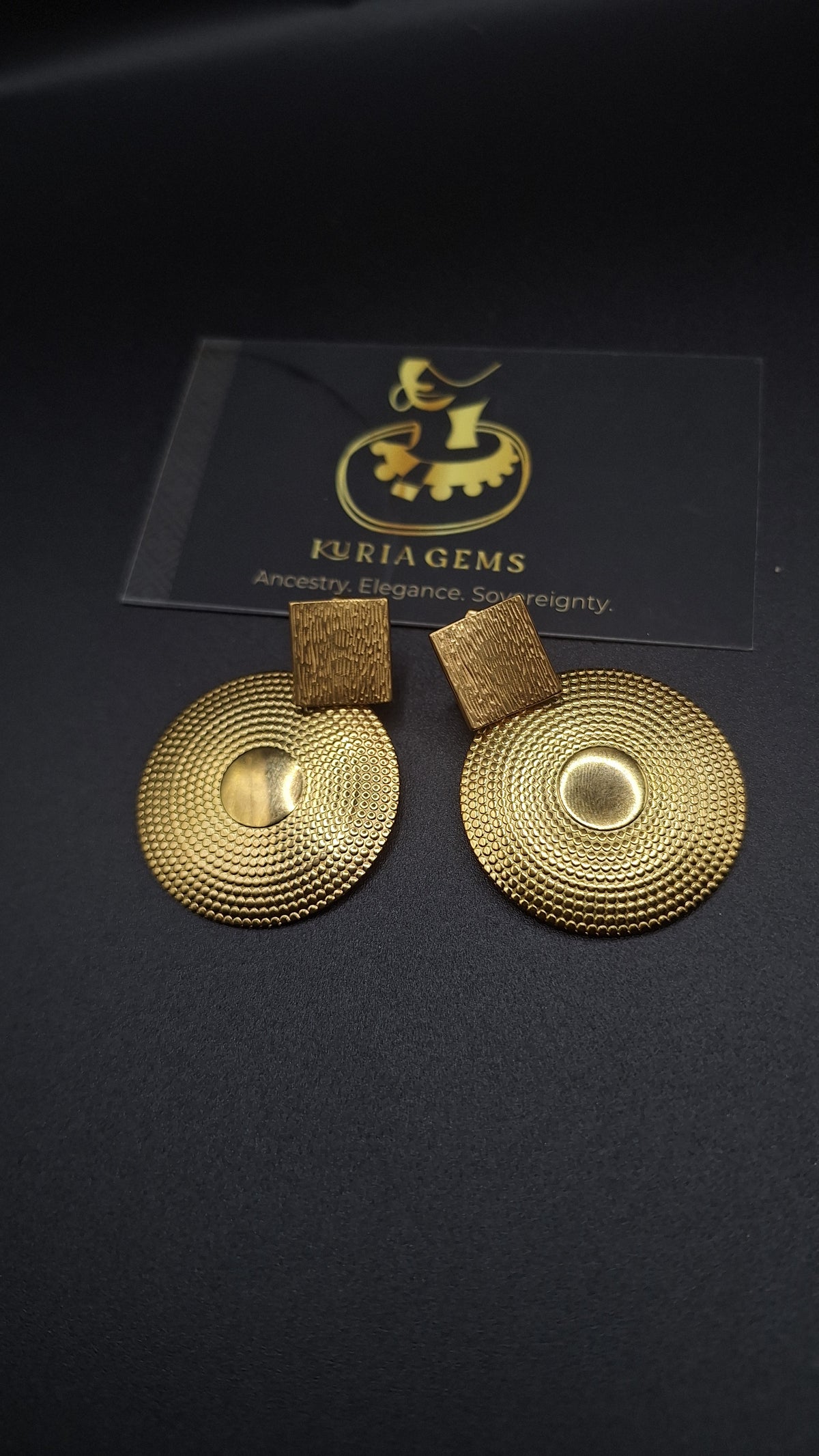 Malkia jua shield earings