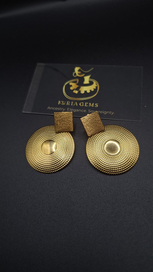Malkia jua shield earings